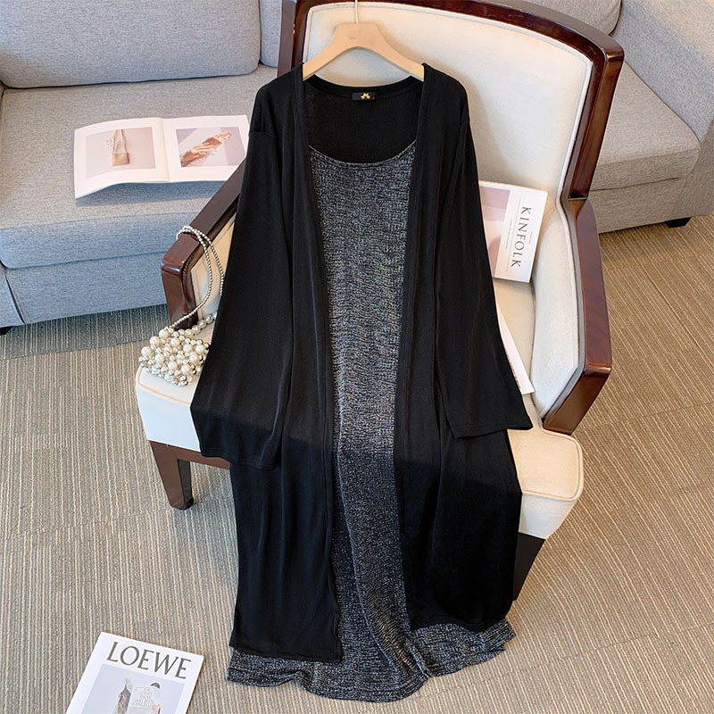 2XL-6XL) Plus Size Camisole Dress And Long Cardigan Set (EXTRA BIG SI –  Pluspreorder