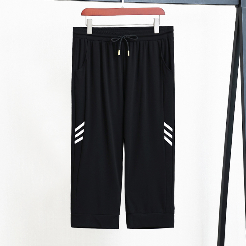4XL 10XL Plus Size Black Short Track Pants EXTRA BIG SIZE Black 4Xl