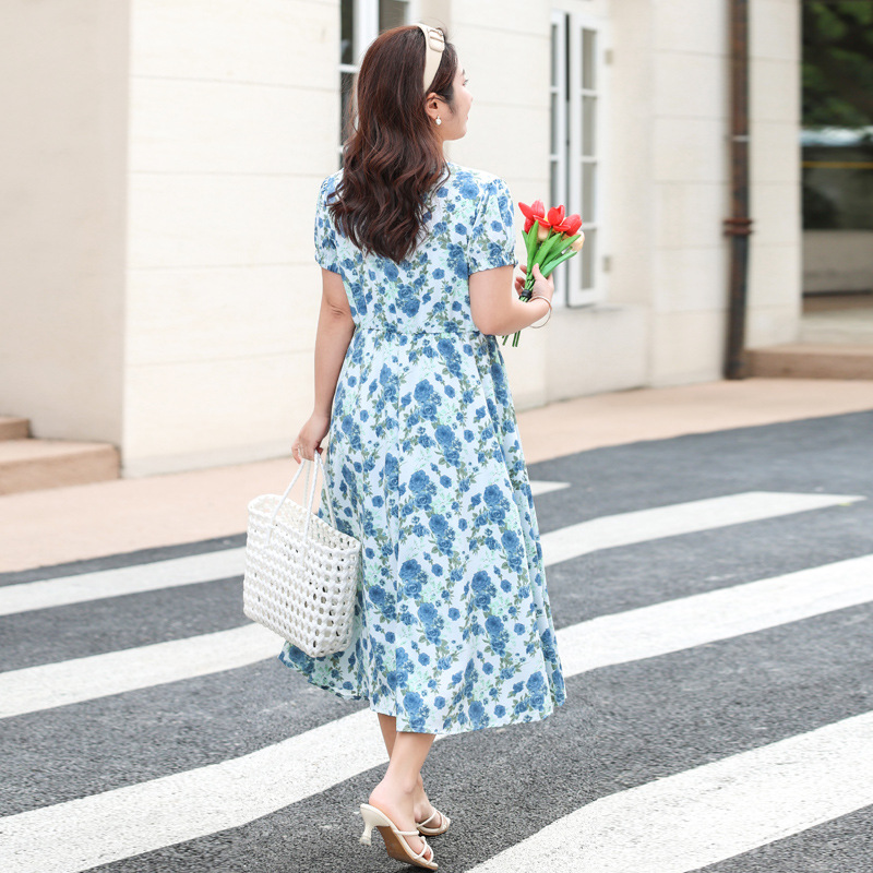 sachin and babi light blue dress Robbie Bee Plus Size Long Sleeves Floral Chiffon Maxi Dress