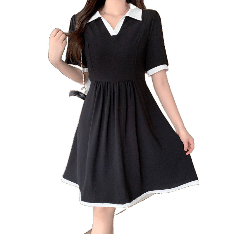 Plus Size Black A Line Polo T Shirt Dress Pluspreorder Plus Size Black A Line Polo T Shirt Dress Pluspreorder