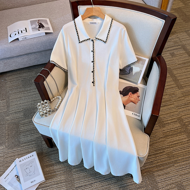Plus Size Chanel-Esque Shirt Dress (EXTRA BIG SIZE) – Pluspreorder