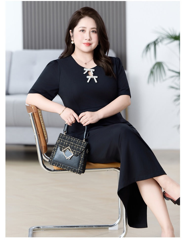 Plus Size Black Chic Pencil Dress (EXTRA BIG SIZE)  Pluspreorder