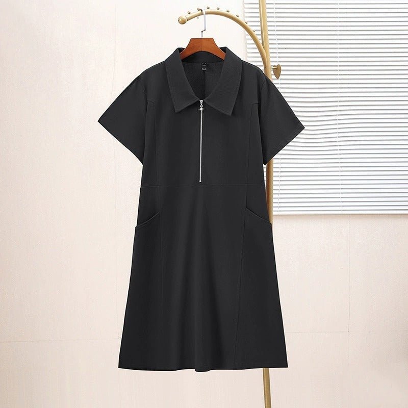 plus size polo shirt dress Plus Size Polo T-Shirt Dress with Pockets (EXTRA BIG SIZE) – Pluspreorder
