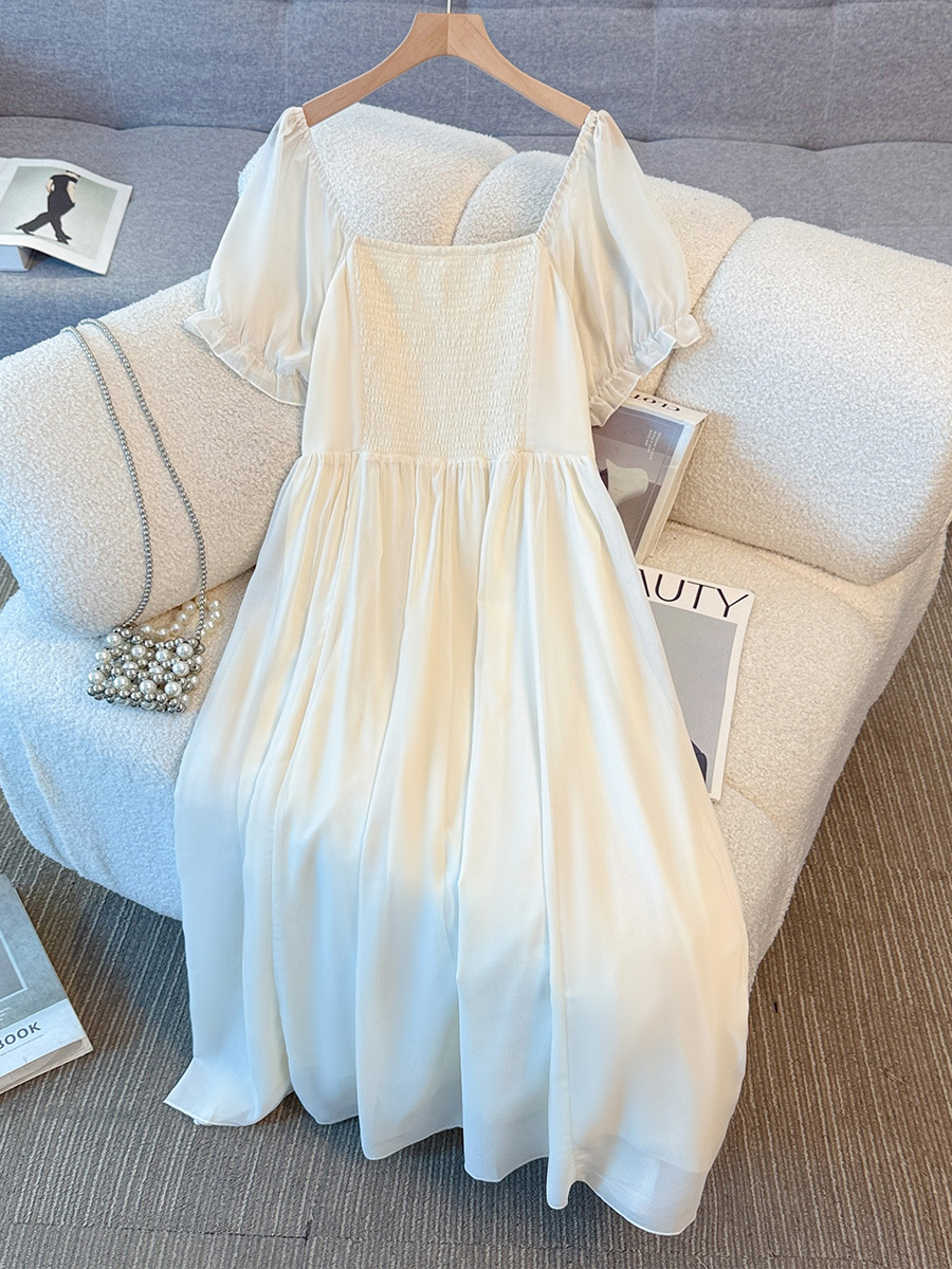 Plus Size Cream Cottage Core Formal Dress (EXTRA BIG SIZE) – Pluspreorder