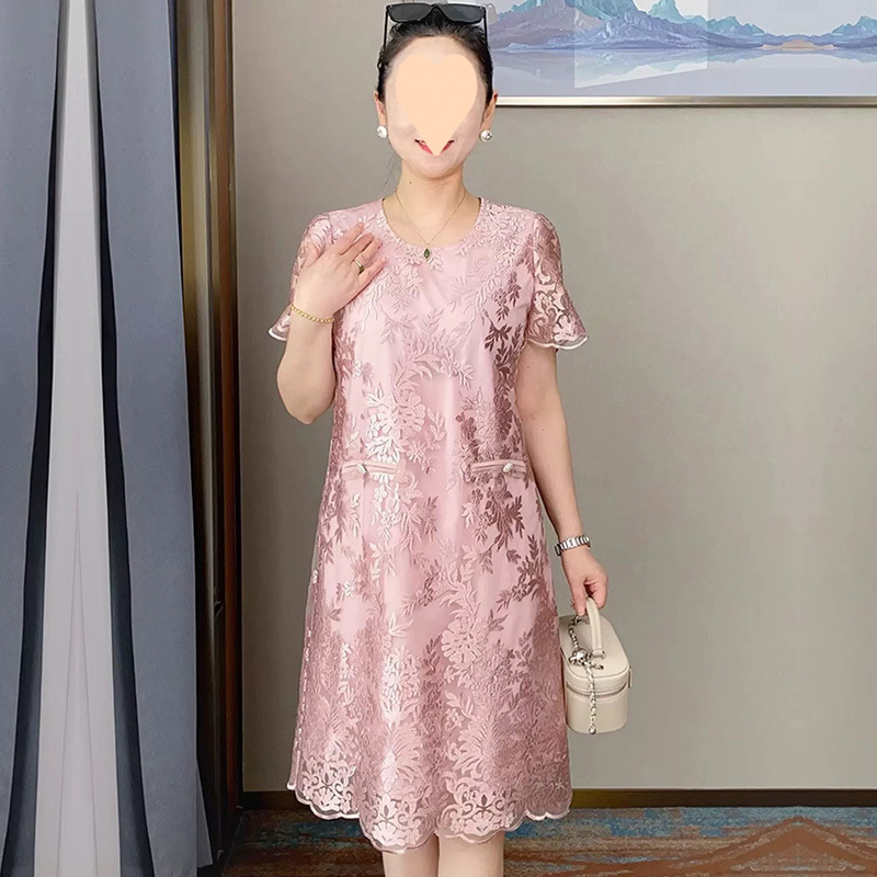 Plus Size Formal Short Sleeve Shift Wedding Guest Dress – Pluspreorder