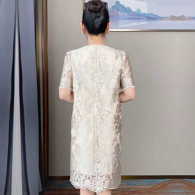Plus Size Formal Short Sleeve Shift Wedding Guest Dress – Pluspreorder