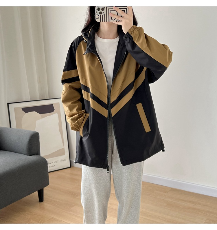plus size korean style sporty windbreaker jacket EXTRA BIG SIZE Black Ginger 3XL