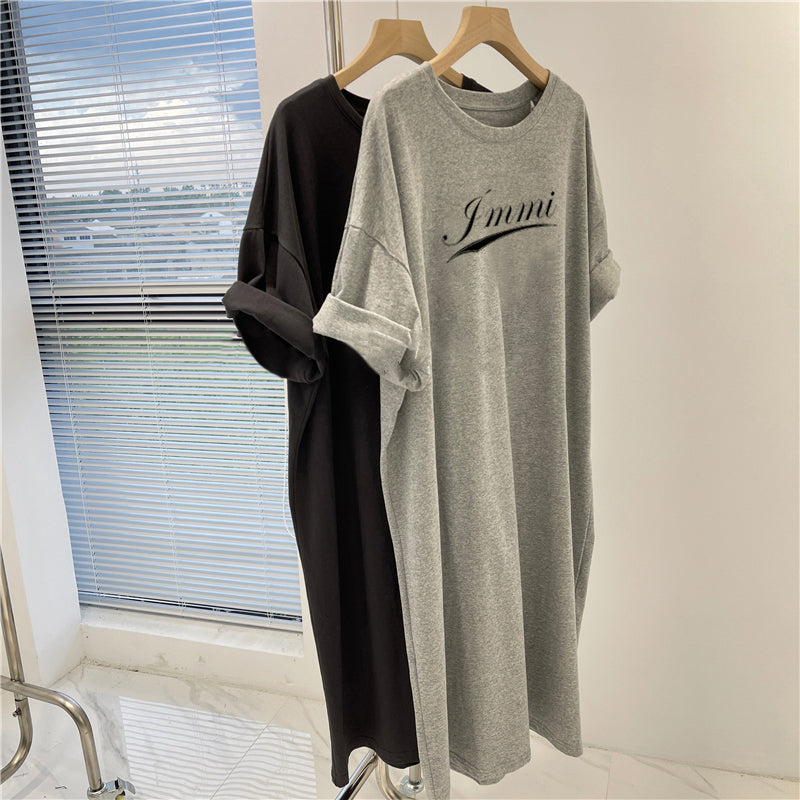 Plus Size Cotton LA Ringer T Shirt Dress – Pluspreorder