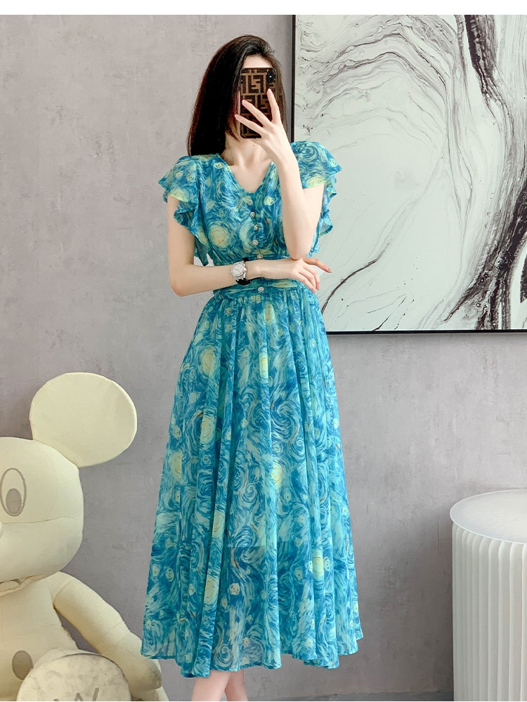 green emerald velvet dress Joseph Ribkoff 3D Embroidered Chiffon Fit And Flare Dress With Sash Belt  261738 – Dream Pants main image 1