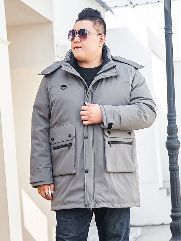 Plus Size Men’s Waterproof Down Winter Jacket
