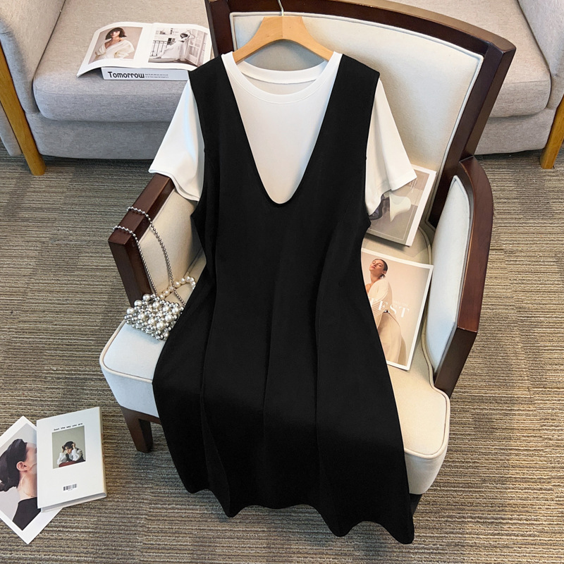 Plus Size T Shirt and Vest Dress (EXTRA BIG SIZE) – Pluspreorder