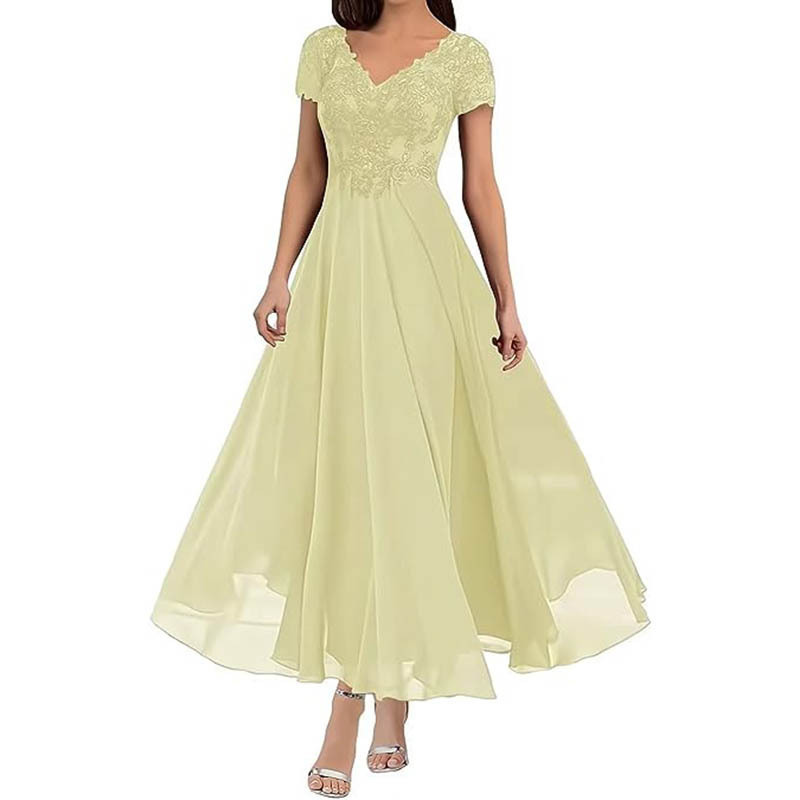 sachin and babi light blue dress JJ's House A-line V-Neck Floor-Length Chiffon Evening Dress main image 0