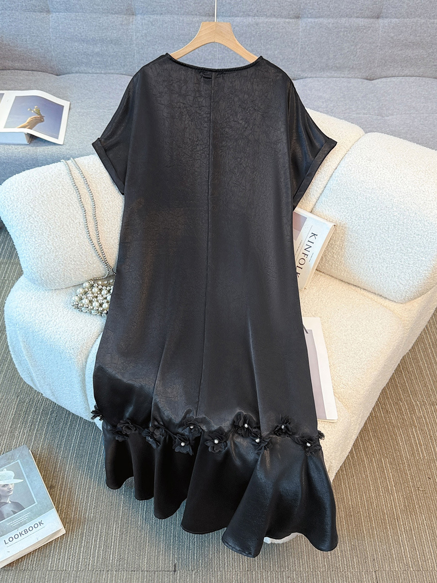 Plus Size V Neck Drop Waist Dress (EXTRA BIG SIZE) – Pluspreorder