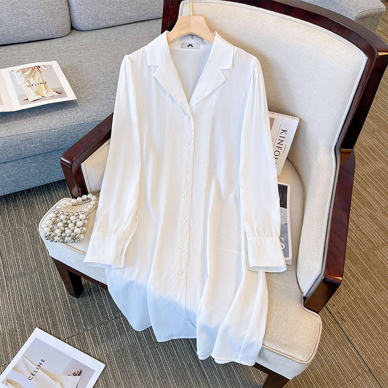 Plus Size White Shirt Dress With Black Vest Dress (EXTRA BIG SIZE) – Pluspreorder Plus Size White Shirt Dress With Black Vest Dress (EXTRA BIG SIZE) – Pluspreorder