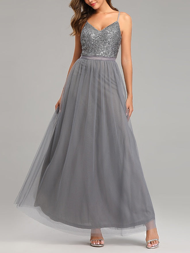 Sonia Plus Size Prom Wedding Evening Dress Gown Red Carpet Silver Sequ –  Pluspreorder
