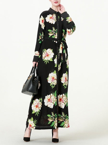 M-7XL) Kiko Floral Plus Size Abaya Hijab Muslim Long Sleeve Maxi Shir –  Pluspreorder