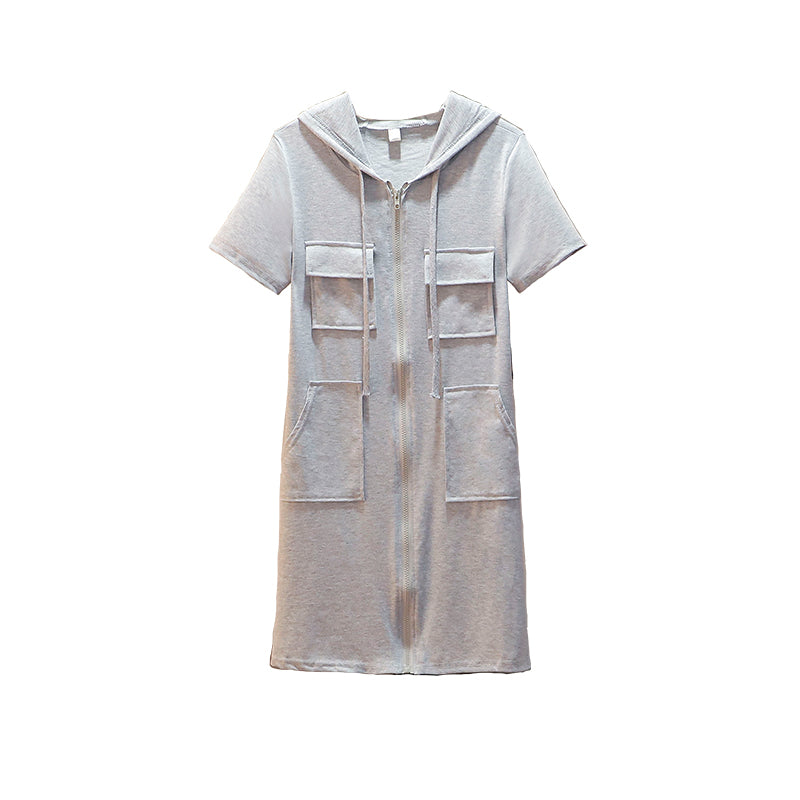 plus size short sleeve hoodie dress Plus Size Dresses, Woman, orange, size: 26/28, cotton/polyester, LAURASON
