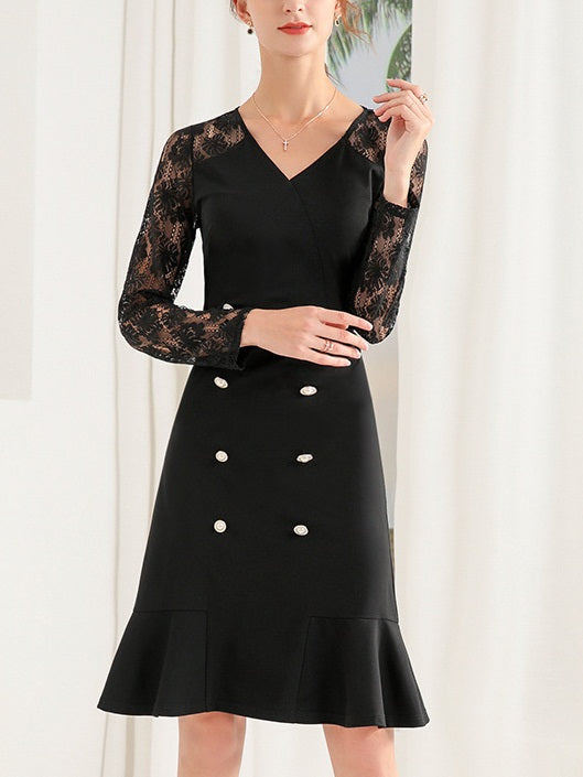 Chanel long deals sleeve dress