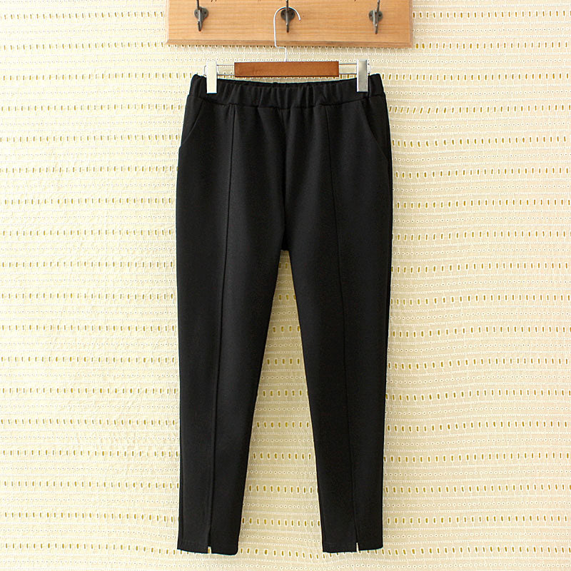 Plus Size Capri Black Pants Pluspreorder
