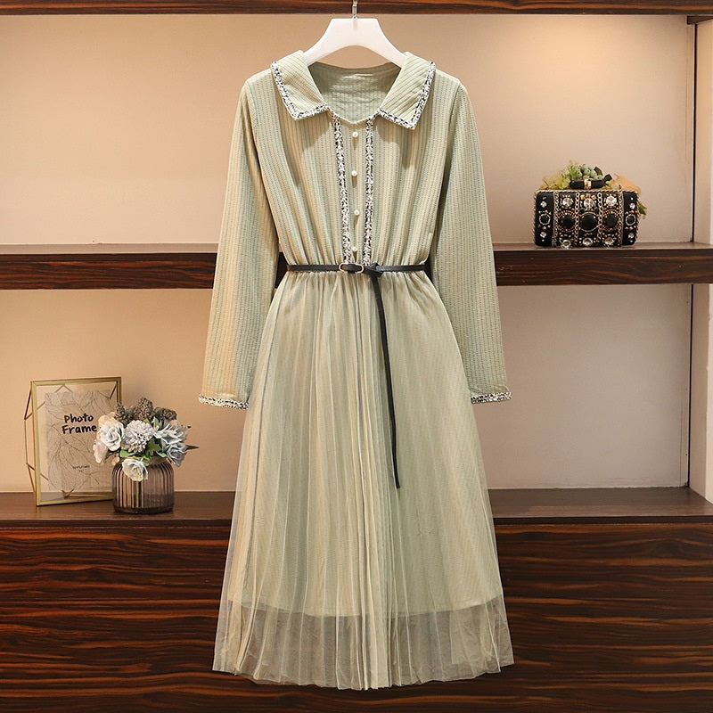 Chiffon midi shirt dress shop