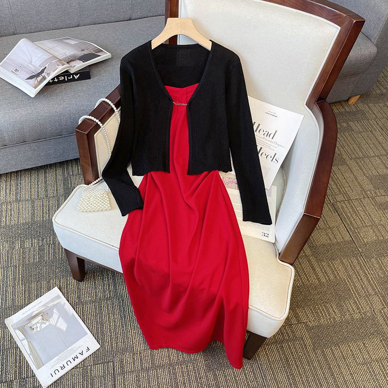 Plus Size Cami Dress And Cardigan Set – Pluspreorder