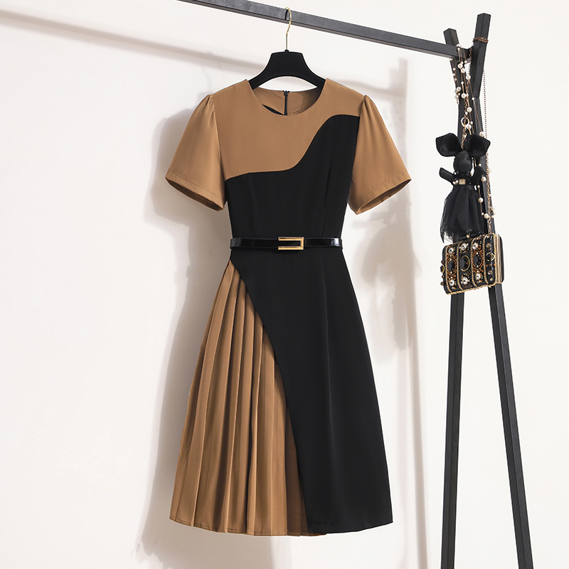 Plus Size Colourblock Work Dress – Pluspreorder