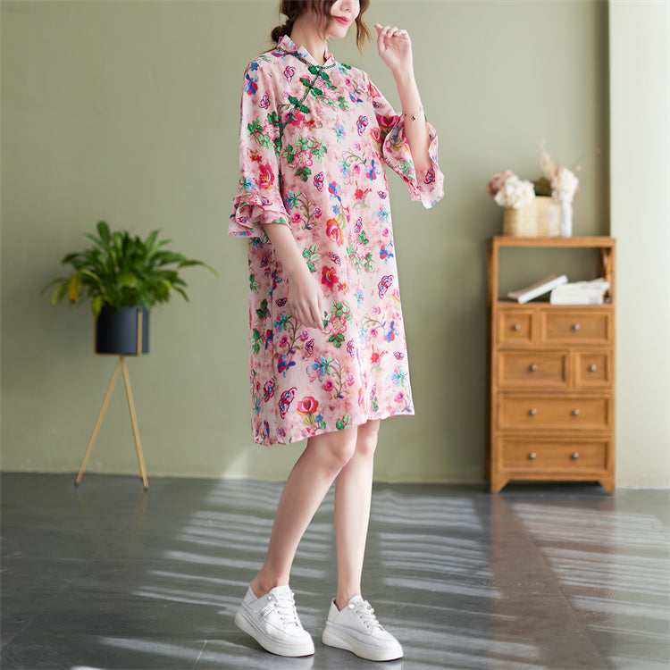 sachin and babi light blue dress FLORAL CHIFFON DRESS | CULT MIA main image 0