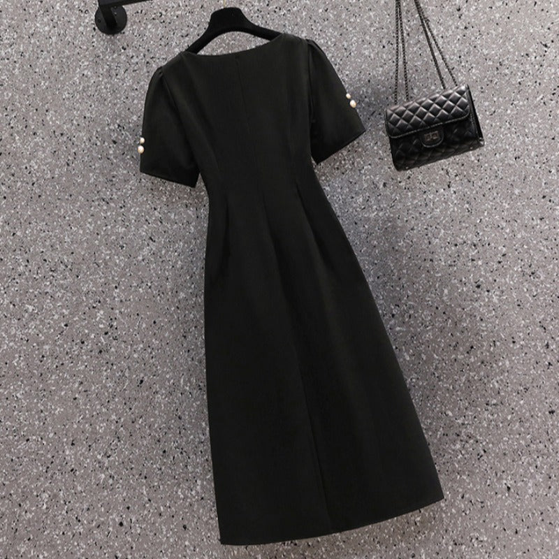Plus Size Korean Black Dress – Pluspreorder