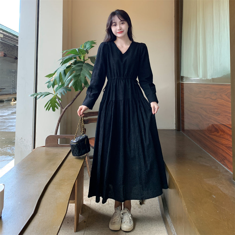 Women's plus size maxi dress with sleeves Clearance