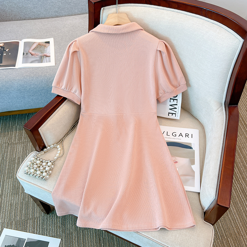 Plus Size Pink Cheongsam Polo Dress – Pluspreorder