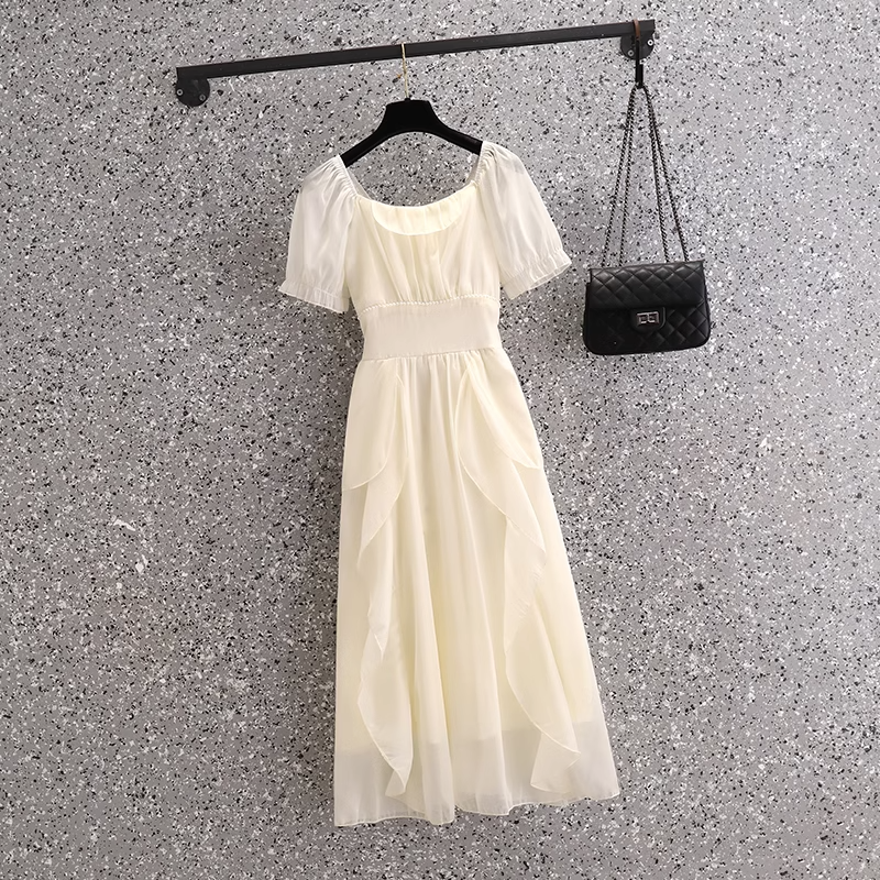 Plus Size Square Neck Garden Fairy Dress – Pluspreorder
