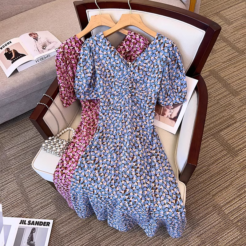 Floral Korean Dress-Bust 36 to 38
