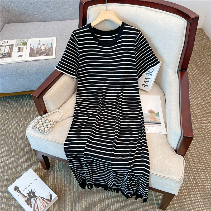 Plus Size Vertical Stripes T Shirt Dress Pluspreorder Plus Size Vertical Stripes T Shirt Dress Pluspreorder