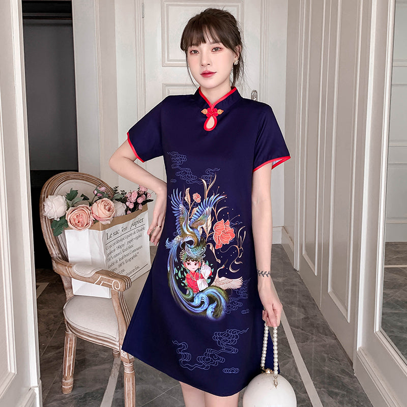 Plus Size Chinese Girl Cheongsam Dress –