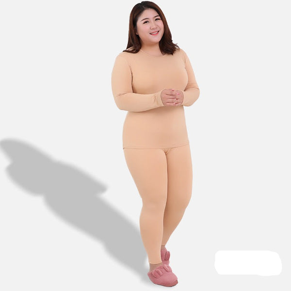 Plus size thermal fleece thick top and leggings set (EXTRA BIG SIZE)
