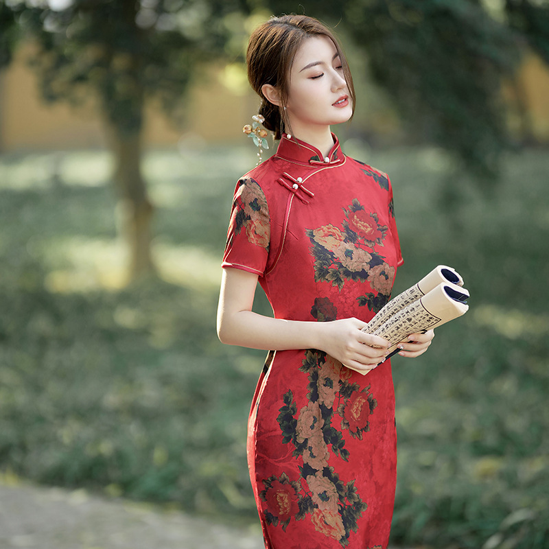 strapless open back dress Final Sale Plus Size Off The Shoulder Tiered Maxi Dress in Red main image 0