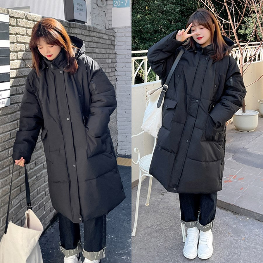 Korean long winter jacket outlet