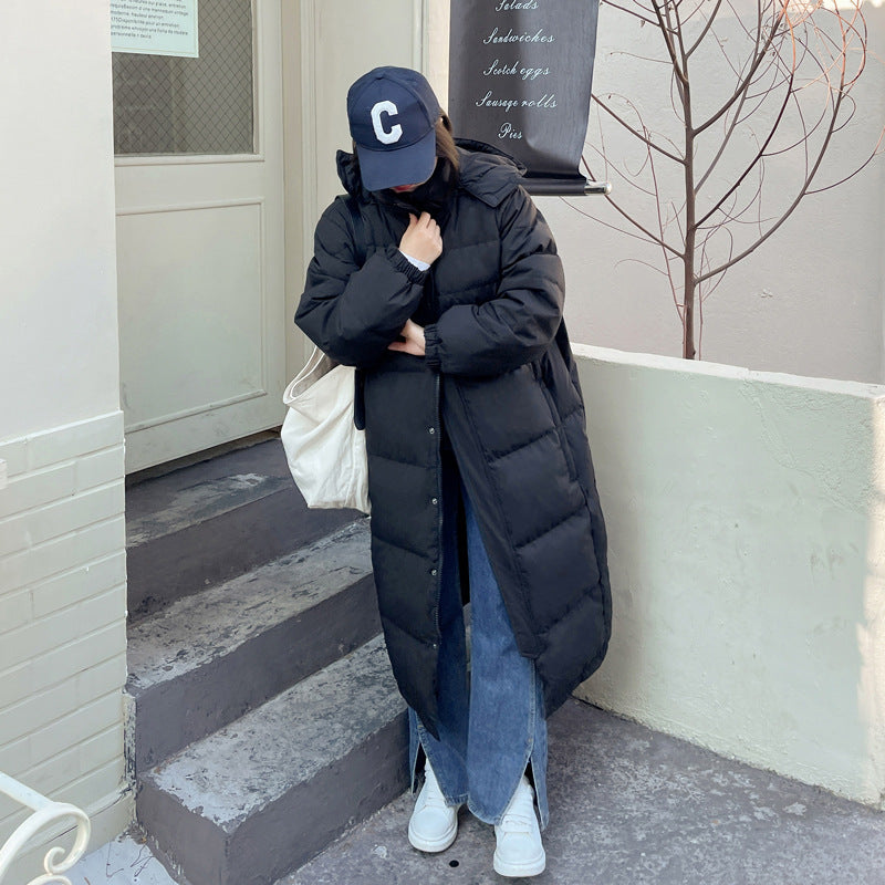 Plus Size Korean Down Padded Long Winter Jacket (EXTRA BIG SIZE)