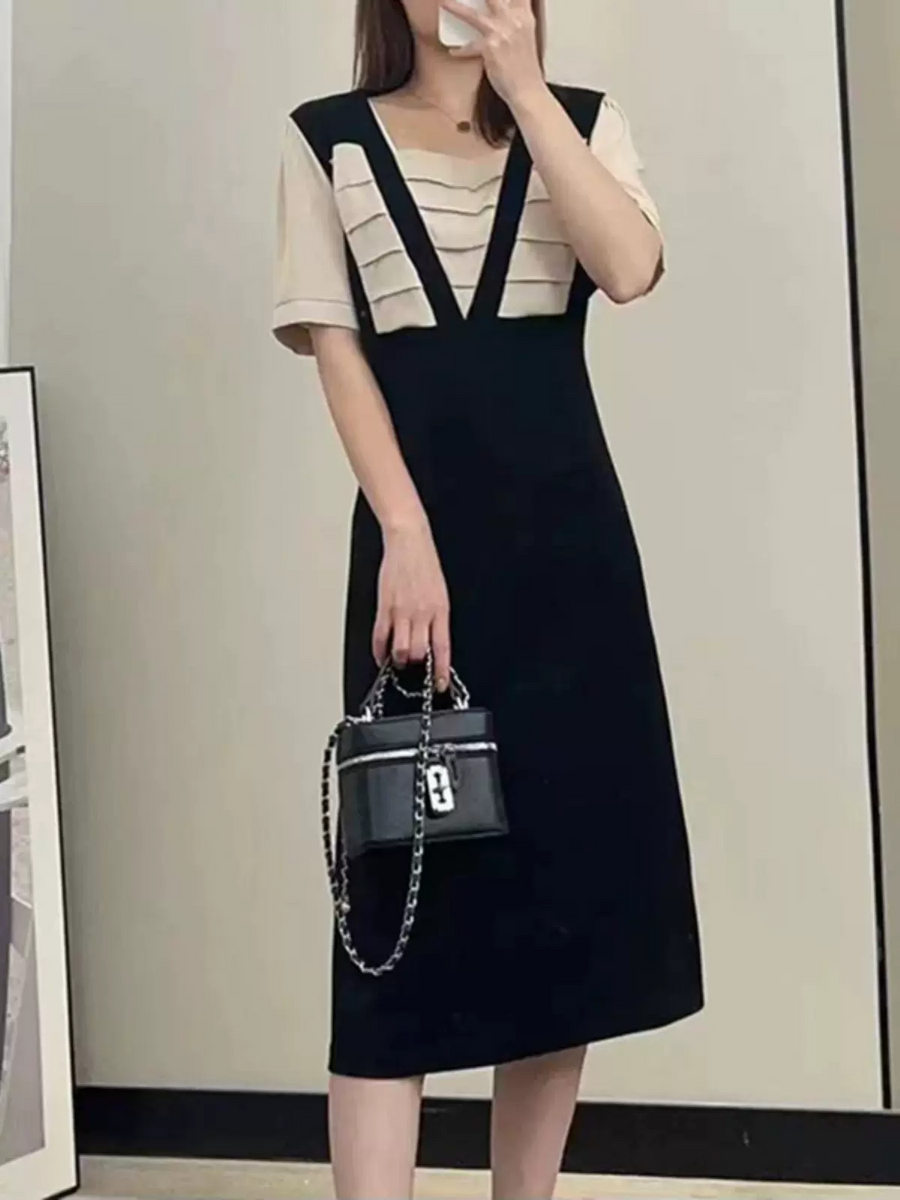 Plus Size Black Slimming Dress – Pluspreorder