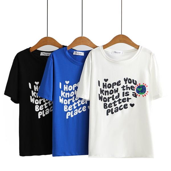 Plus Size World Better Place Tee