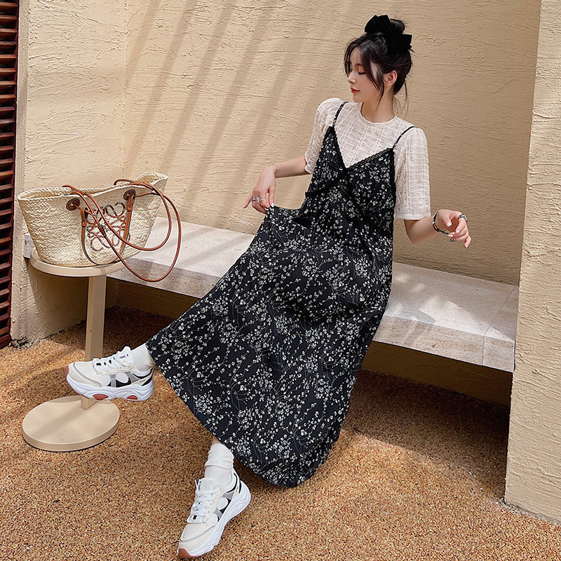 t shirt with spaghetti strap dress Spaghetti Strap T Shirt With Sleeveless Dress Sleeveless Dress With T Shirt Top