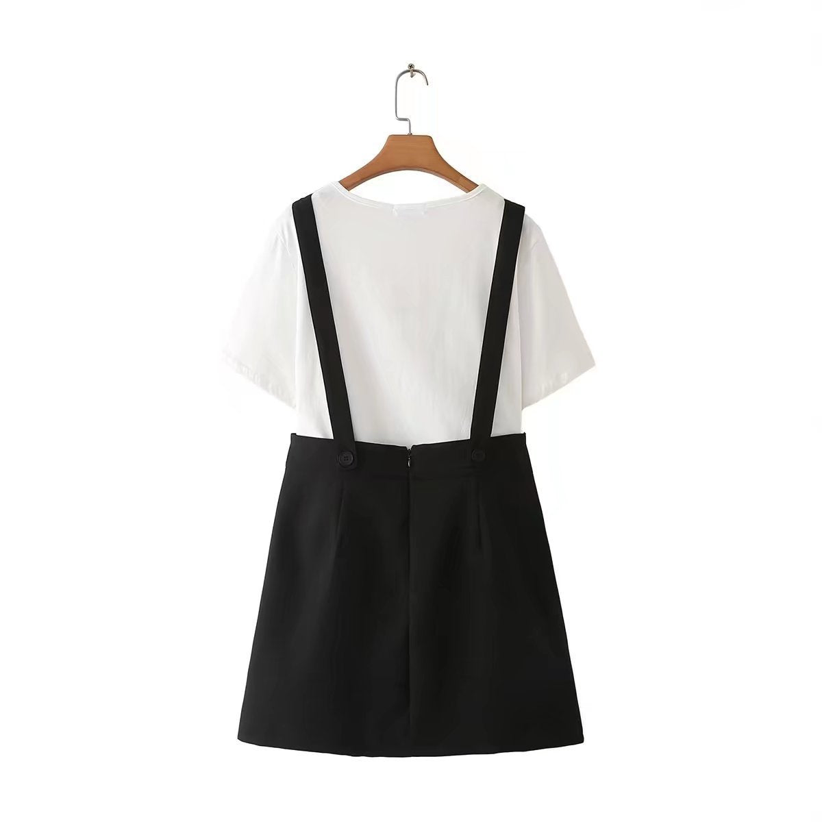 Plus size deals black suspender skirt