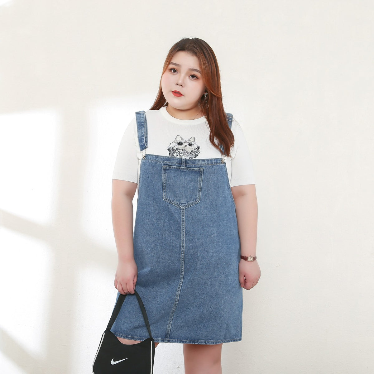 Mila Plus Size Denim Overalls Pluspreorder