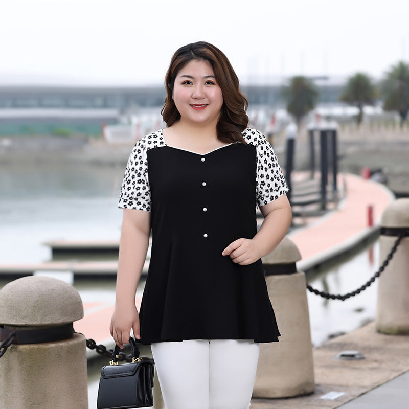 White peplum shop plus size top