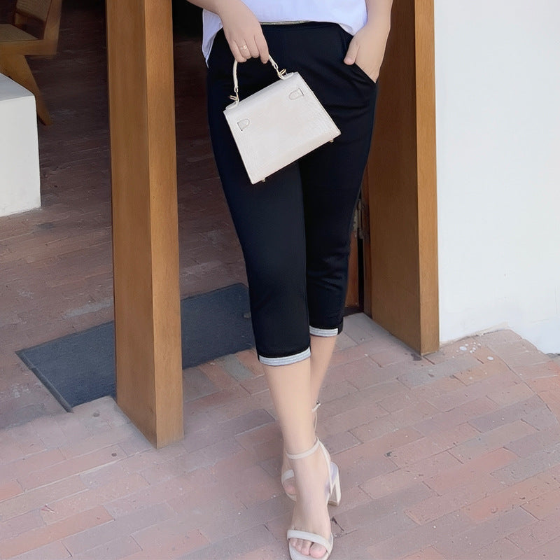 Plus size store skirted capri leggings