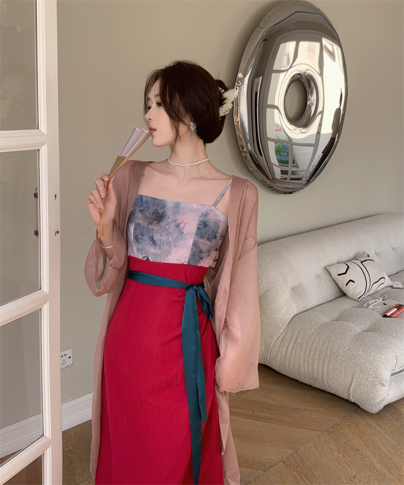 Plus Size Japanese Style Dress and Jacket Set