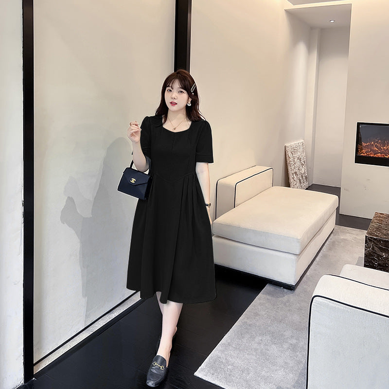 Plus Size Korean A-Line Midi Dress – Pluspreorder