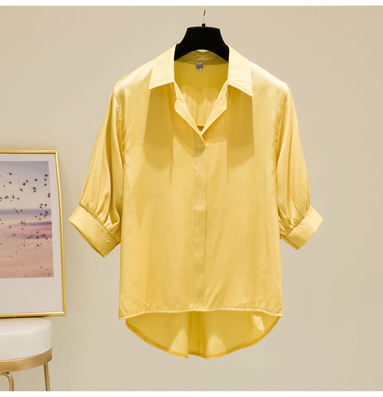 Plus Size Korean Loose Shirt Blouse Pluspreorder