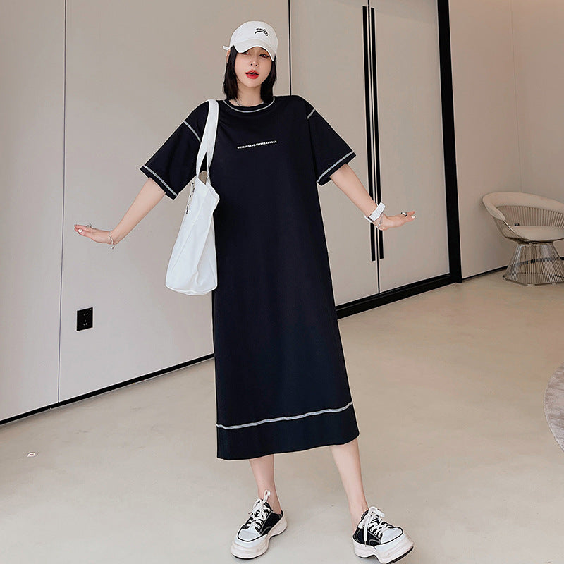 Plus size midi t shirt hotsell dress