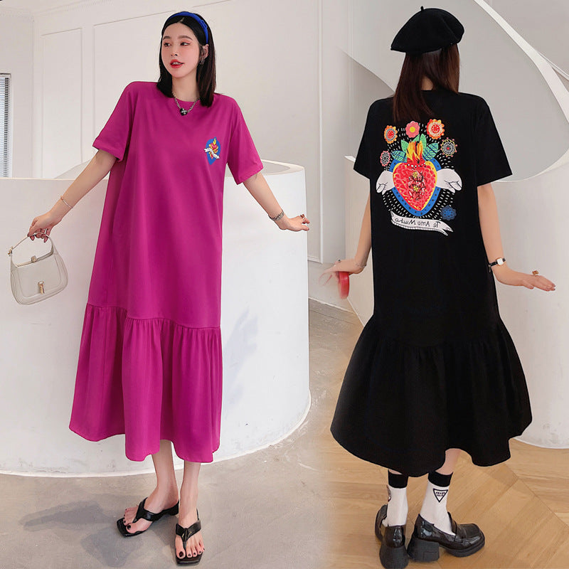 Plus Size Love Te Amo T Shirt Dress Pluspreorder